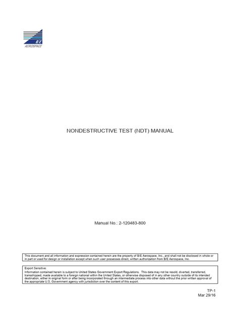 NONDESTRUCTIVE TEST (NDT) MANUAL 